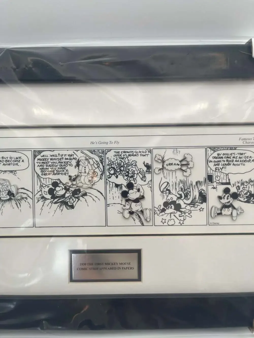 Disney My First Comic Strip Framed Pin Set Limited Edition 1000 Mickey Mouse 193
